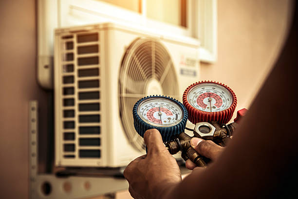 Professional Hvac technician working in Shabbona, IL